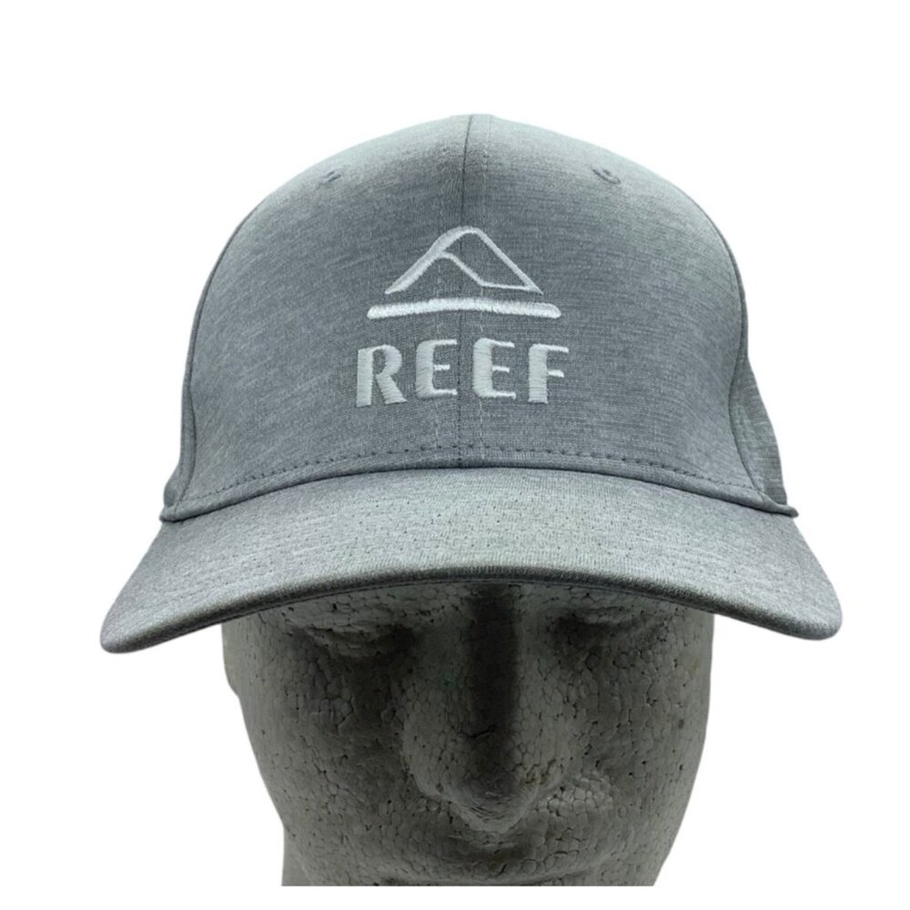 Reef Heathered Gray Baseball Grand Flex‎ Hat Cap Party Till Sunrise Men M/L